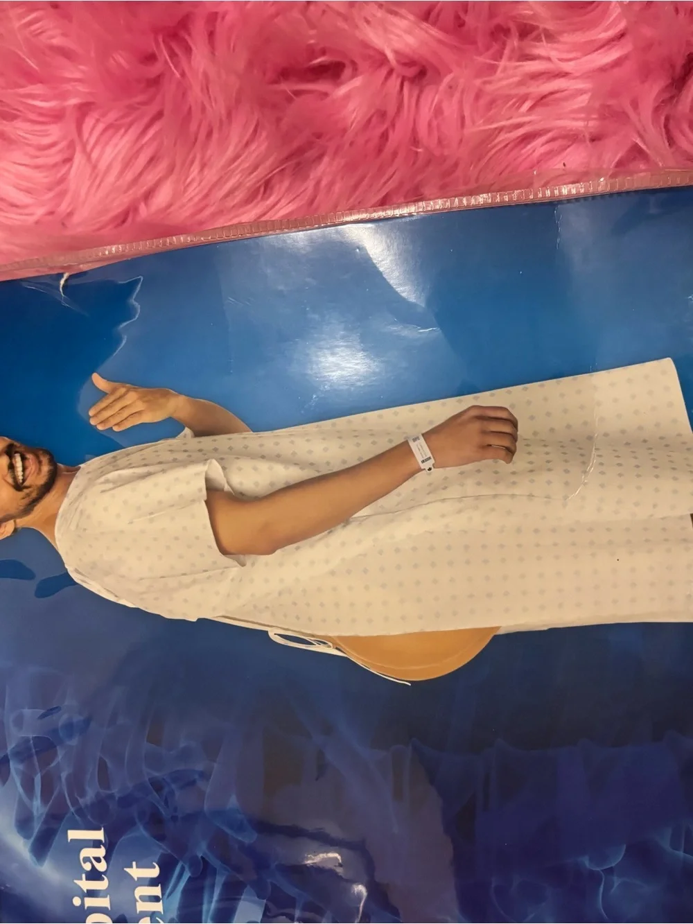 Spirit Halloween Funny Hospital Patient Costume L XL NWT - Picture 2 of 7